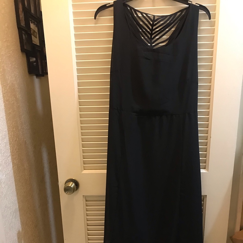 Black maxi dress